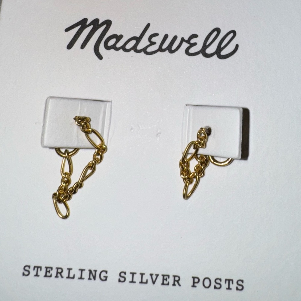 *NWT* Madewell Gold Chain Earrings